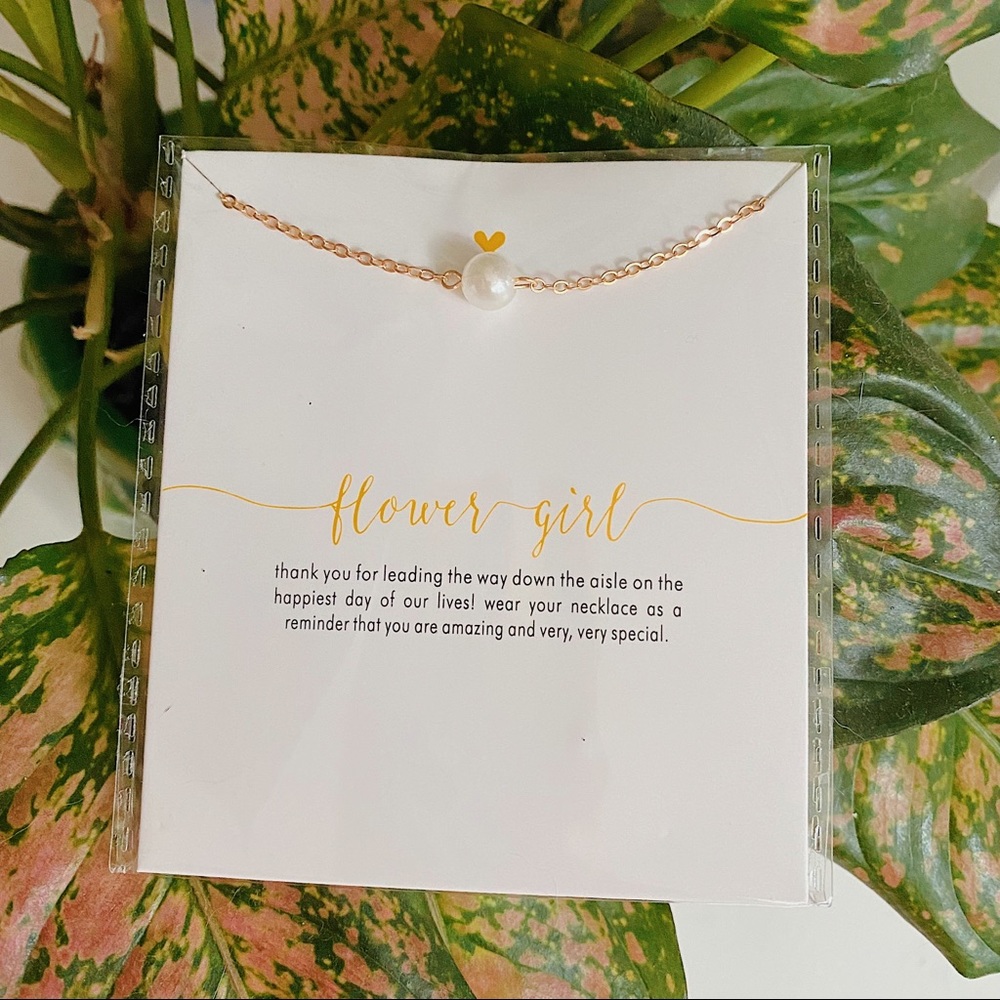 Flower Girl Pearl Necklace